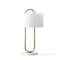 Oval line lamp body fabric lampshade table lamp